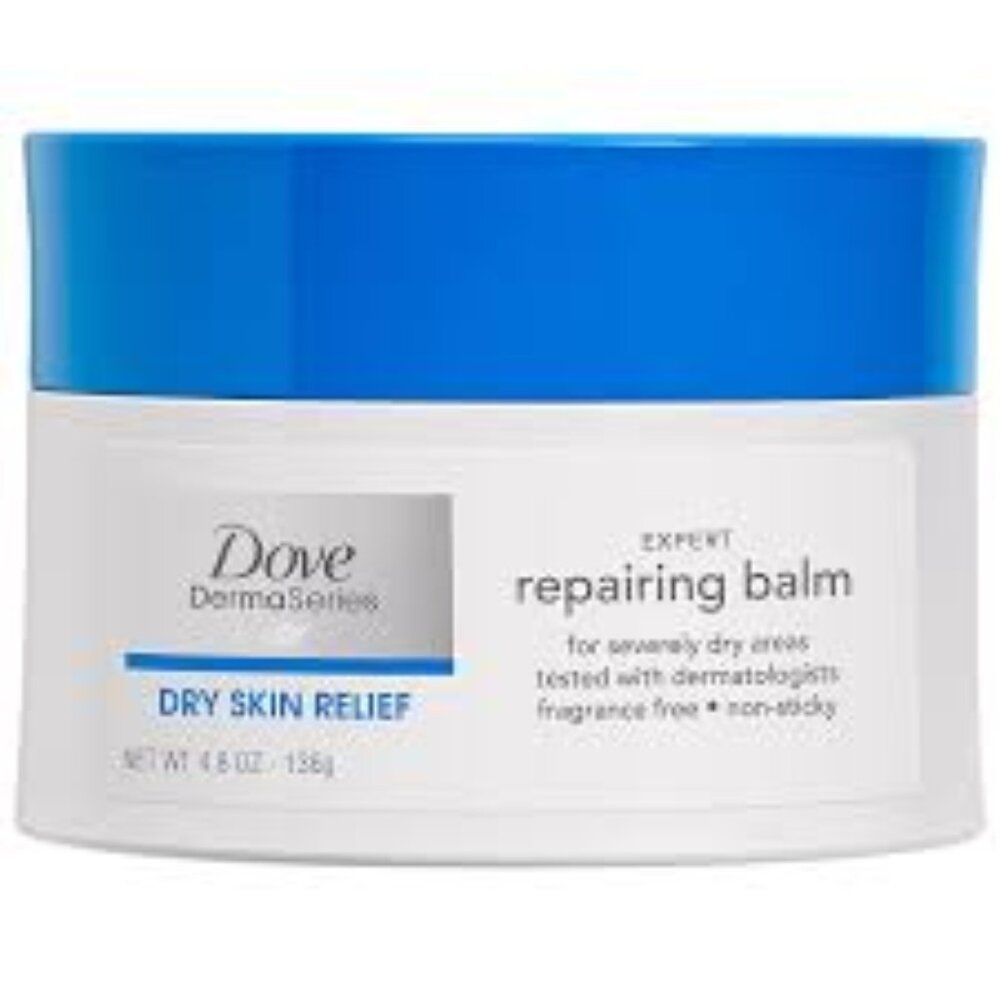 Dove Dermaseries Fragrance-Free Skin Balm for Dry Cracked Skin, 4.8 Ounce
